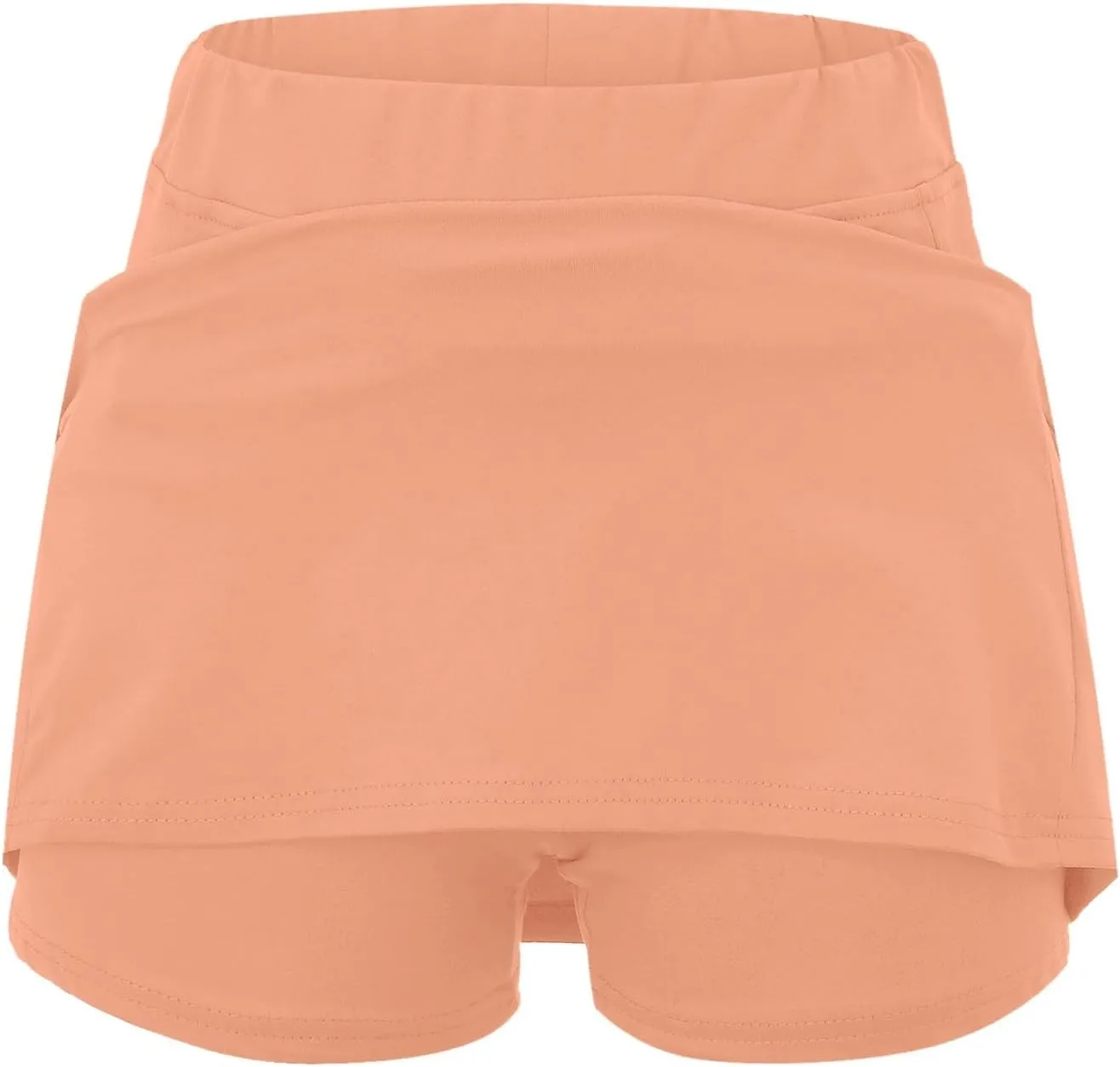 Skorts for Woman High Waisted Stretch Slimming Athletic Yoga Tummy Control Shorts Running Gym Workout Skirt with Pockets