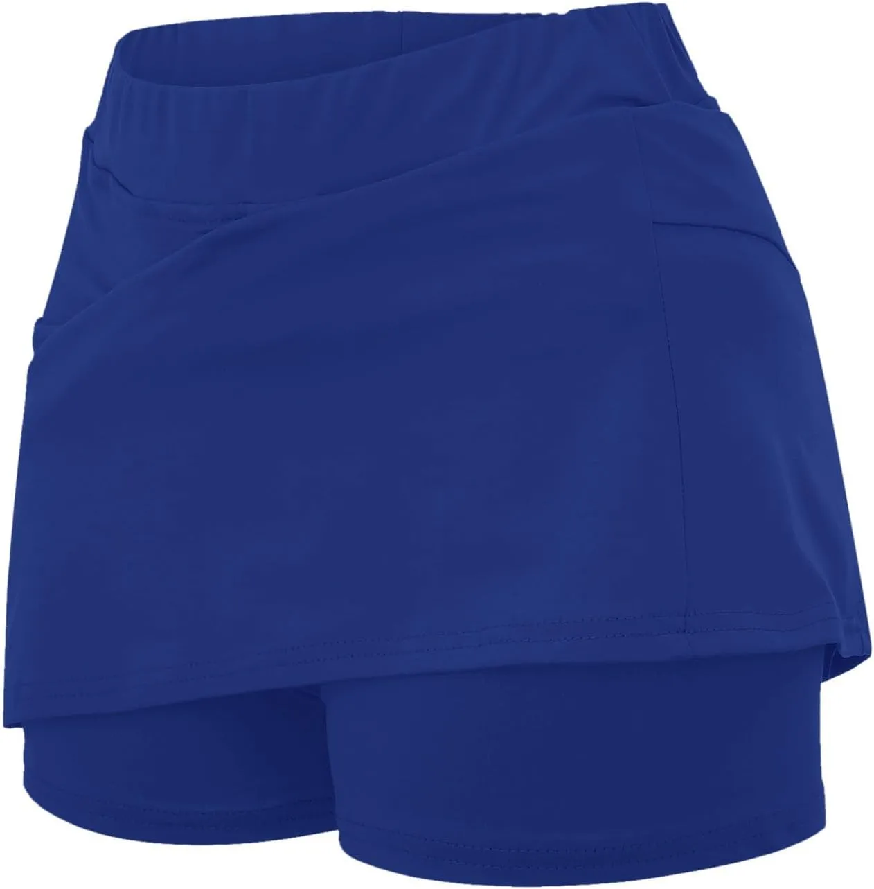 Skorts for Woman High Waisted Stretch Slimming Athletic Yoga Tummy Control Shorts Running Gym Workout Skirt with Pockets