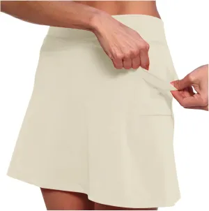 Skorts for Woman High Waisted Stretch Slimming Athletic Yoga Tummy Control Shorts Running Gym Workout Skirt with Pockets