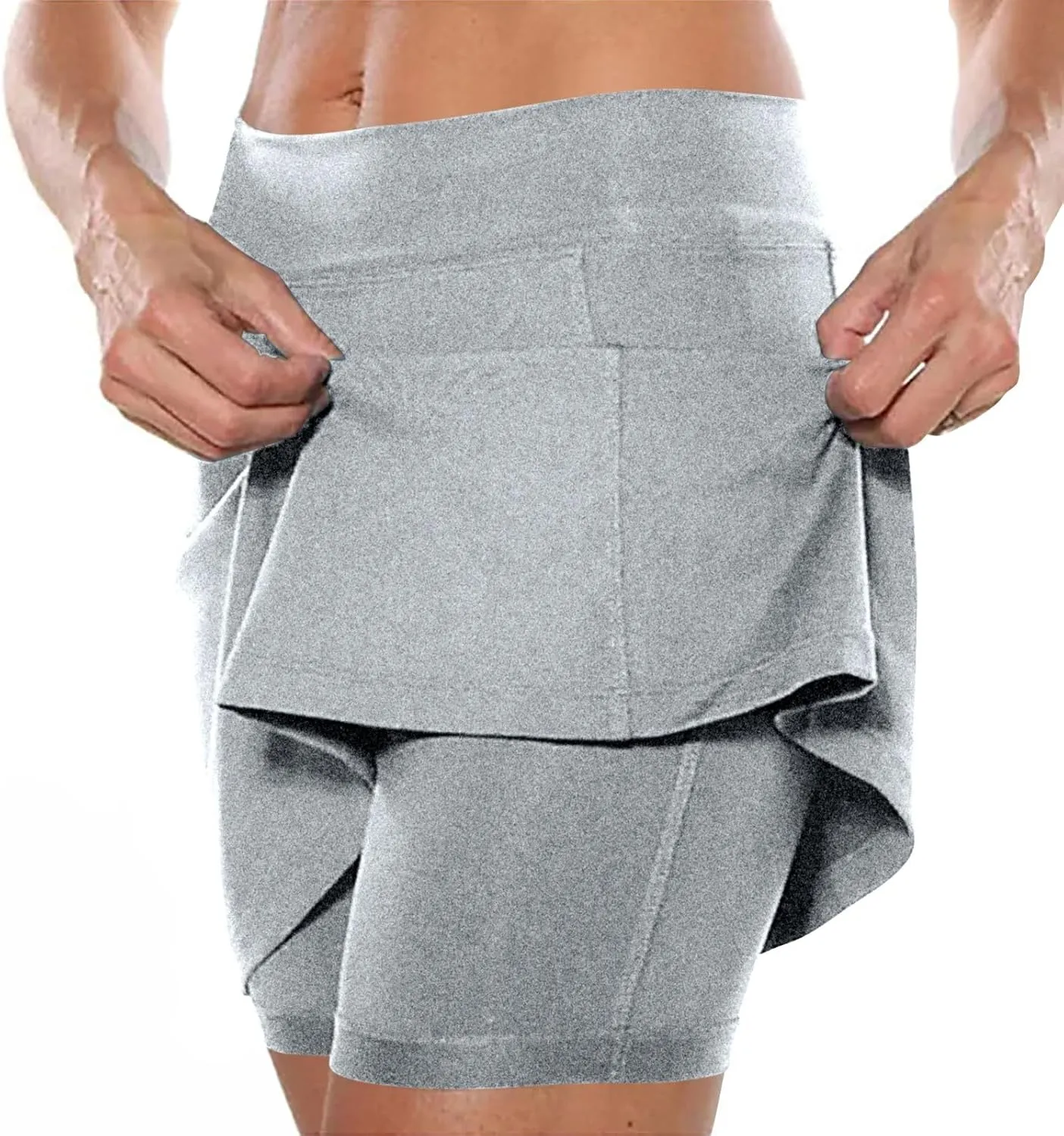 Skorts for Women 2025 High Waisted Tummy Control Yoga Shorts Dressy Casual Athletic Tennis Mini Skirts with Pockets