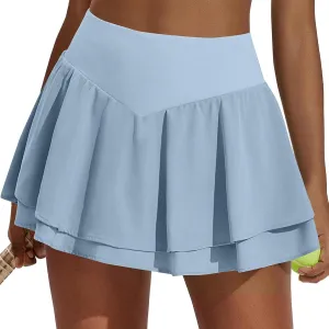 Skorts for Women Dressy Casual Plus Size Women's Skorts with Pockets Womens Tennis Skirt with Shorts Underneath
