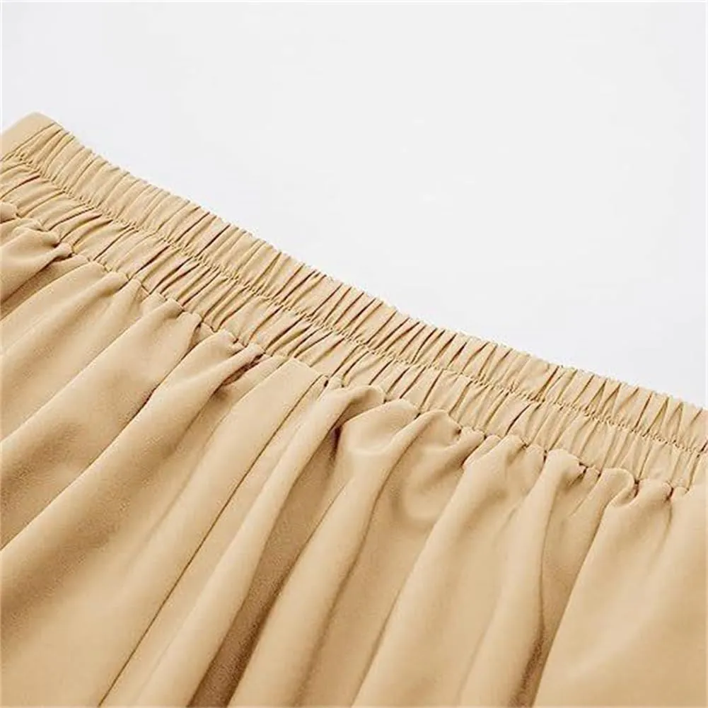 Sorrica Women's Vintage Flared A line Skirt High Waist Pleated Midi Skirt with Pocket