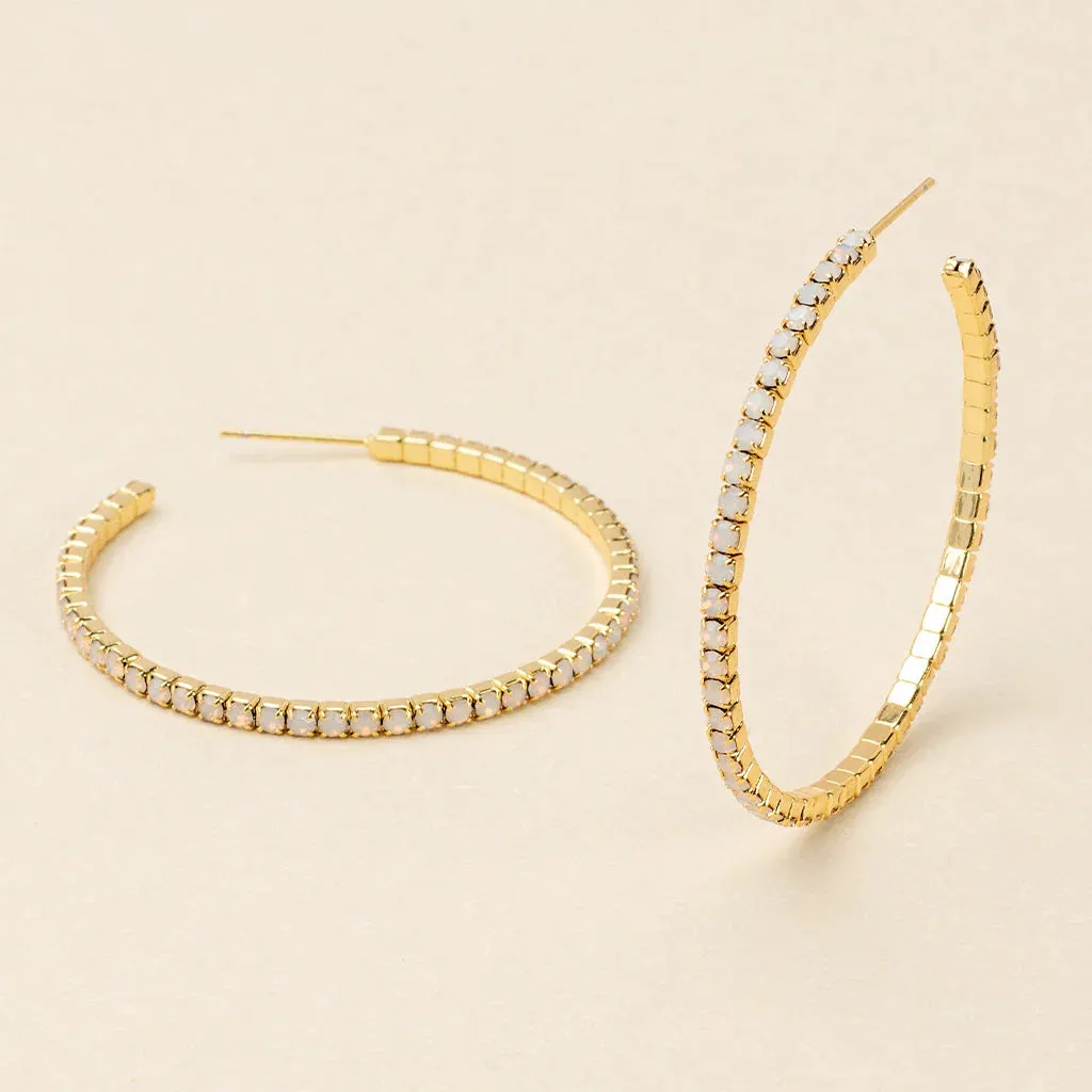 Sparkle & Shine Large Hoop Earring