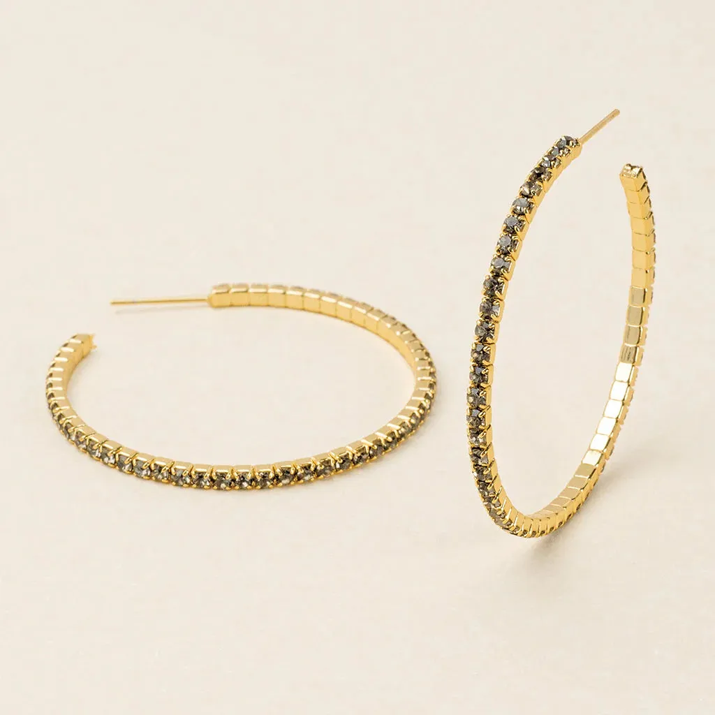 Sparkle & Shine Large Hoop Earring