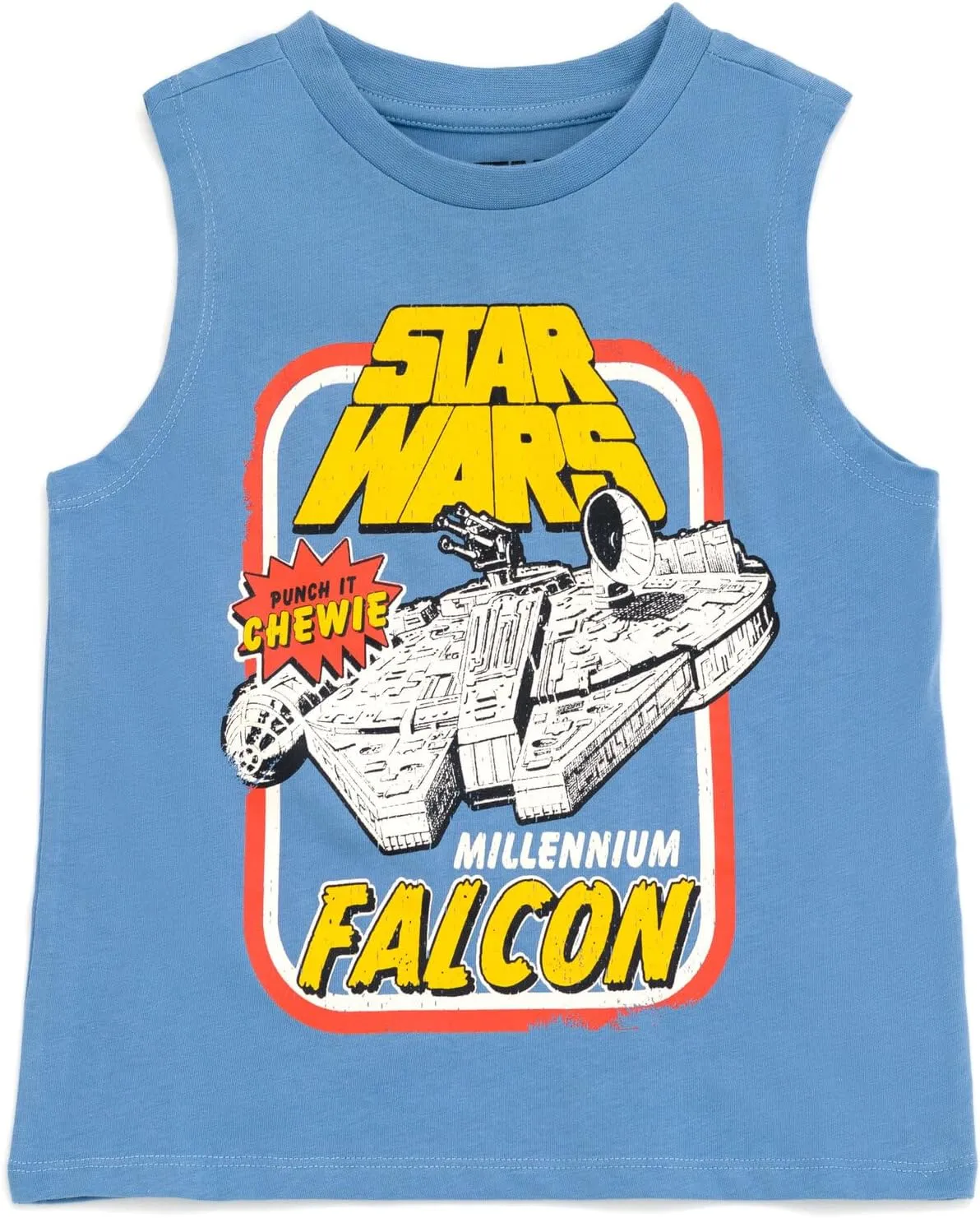 STAR WARS Millennium Falcon Tank Top and Shorts Outfit Set Toddler to Big Kid Sizes (4T - 18-20)