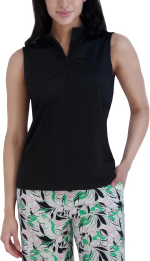Stella Parker Women's Quarter Zip Tennis-Golf Polo Top-UPF , Quick Dry, Moisture Wicking