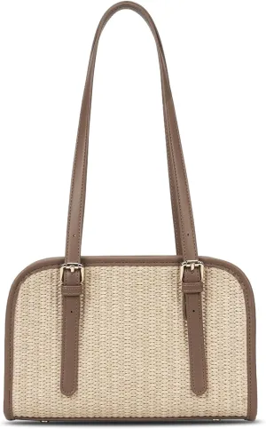 Straw Shoulder Bag for Women Woven Beach Purse Summer Straw Bags for Women
