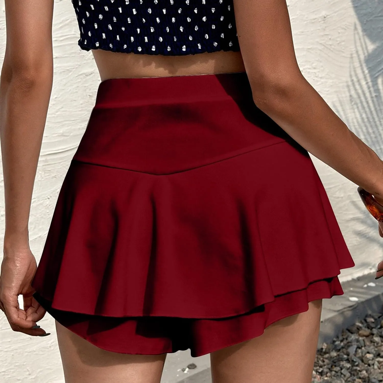 Stylish Skorts for Women: Skirt with Shorts Underneath Perfect for Dressy Casual Outings & 2025 Summer Vacations