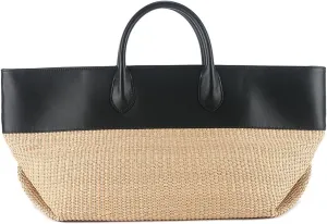 Stylish Straw Bag for Women,Summer Beach Shoulder Tote Clutch Purse Bags with Top-Handle for Vacation Travel Shopping, Beige