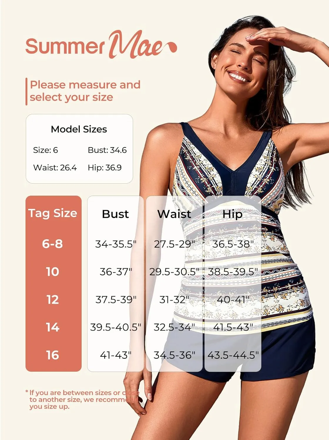 Summer Mae Color Block Tankini Swimsuits for Women 2025 with Side Pockets Sporty Swim Shorts Two Piece Bathing Suits