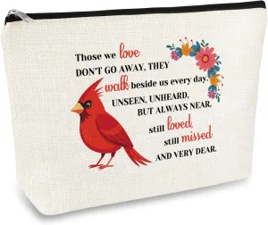 Sympathy Gift Makeup Bag Memorial Gifts for Loss of Loved One Grandma Mom Sister Friend Bereavement Gift Remembrance Anniversary Birthday Gift Cosmetic Bag In Loving Memory Gift Toiletry Bags