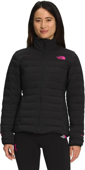 THE NORTH FACE Women's Belleview Stretch Down Jacket, TNF Black/Mr.Pink, Small