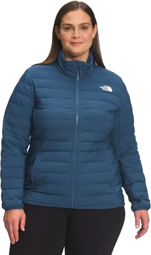 THE NORTH FACE Women's Belleview Stretch Recycled Down Insulated Jacket (Standard and Plus Size), Shady Blue, 1X Plus