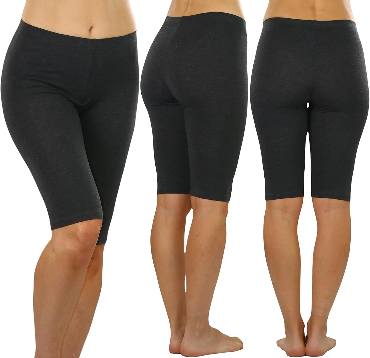ToBeInStyle Women's Premium High Waisted Biker Shorts and Leggings