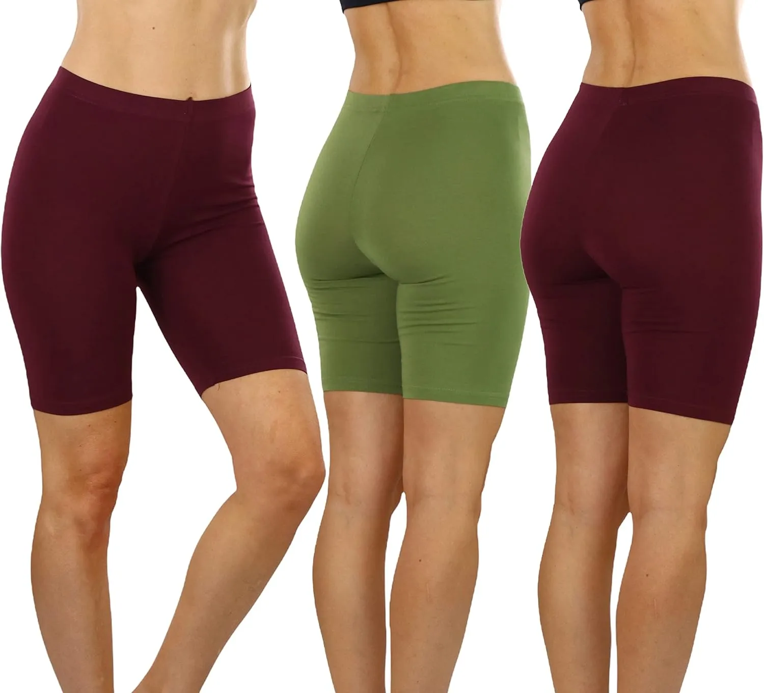 ToBeInStyle Women's Premium High Waisted Biker Shorts and Leggings