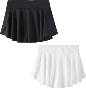 Toddler Tennis Skirt,Toddler Skort, Baby Girls for School Kids, Athletic Butterfly Flowy Shorts with Pocket