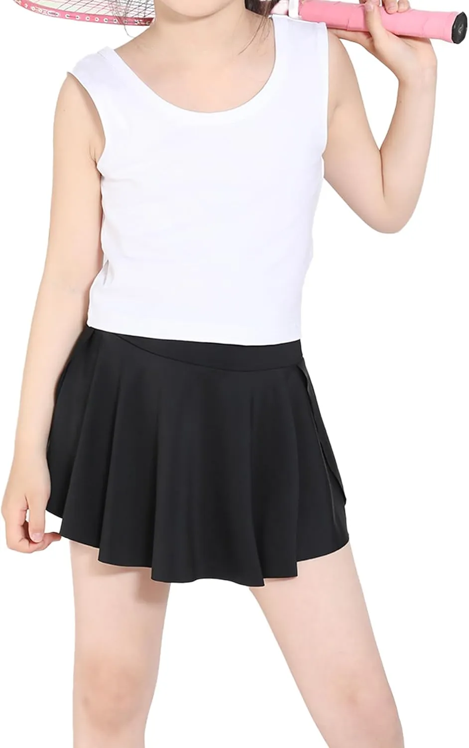 Toddler Tennis Skirt,Toddler Skort, Baby Girls for School Kids, Athletic Butterfly Flowy Shorts with Pocket