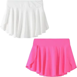 Toddler Tennis Skirt,Toddler Skort, Baby Girls for School Kids, Athletic Butterfly Flowy Shorts with Pocket