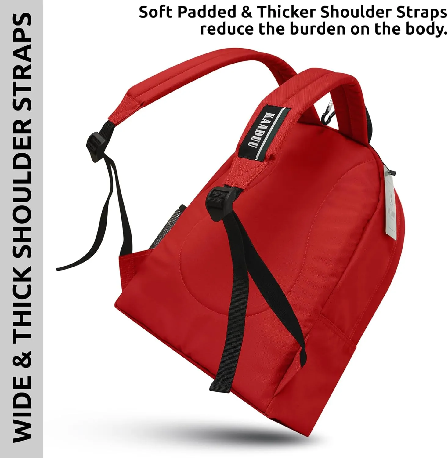 TRAVEL BACKPACK LIGHTWEIGHT CASUAL DAYPACK GYM BACKPACK LAPTOP BACKPACK SPORT BACKPACK RUCKSACK CAMPING BACKPACK 16.5 (Red)