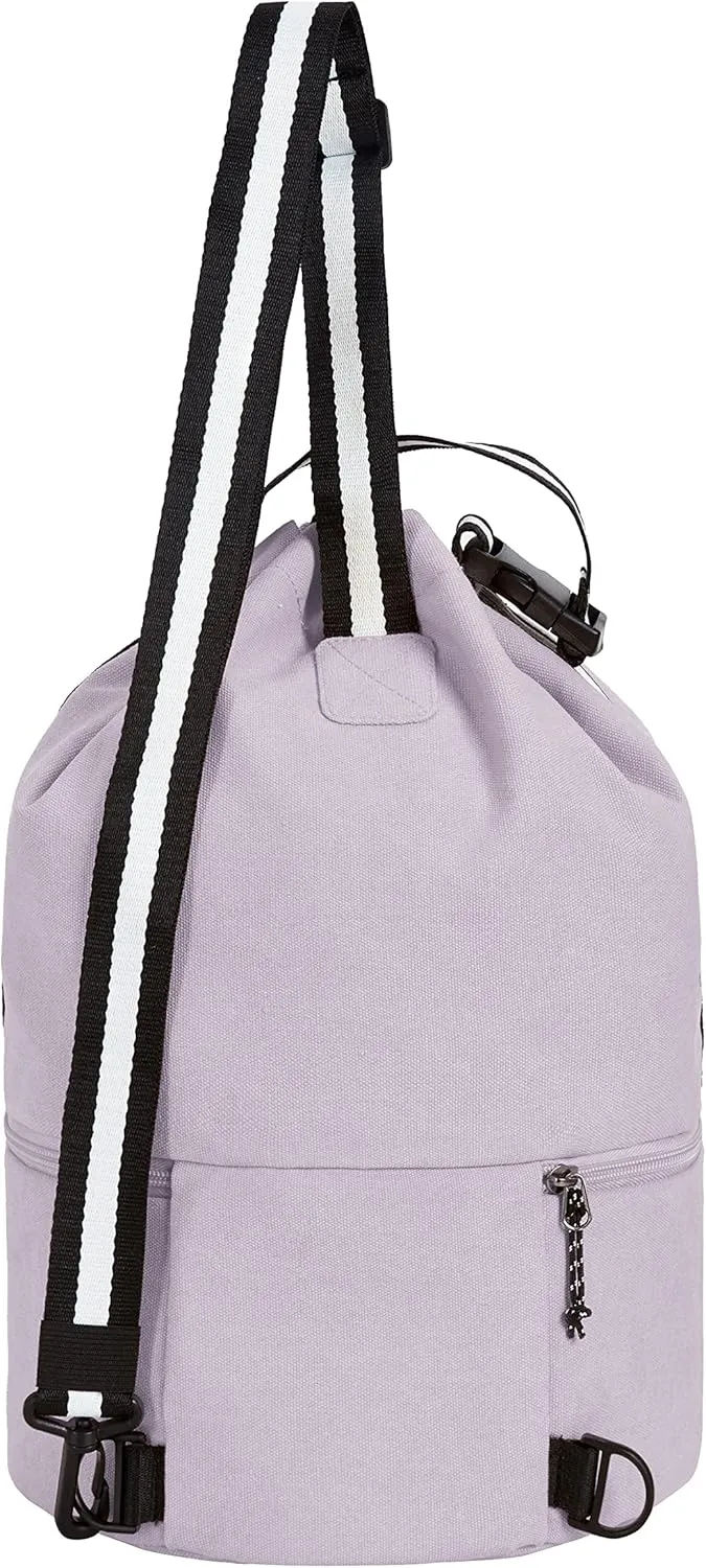 Travelon unisex-adult Coastal Cinch Bag & Cooler, Purple, One Size