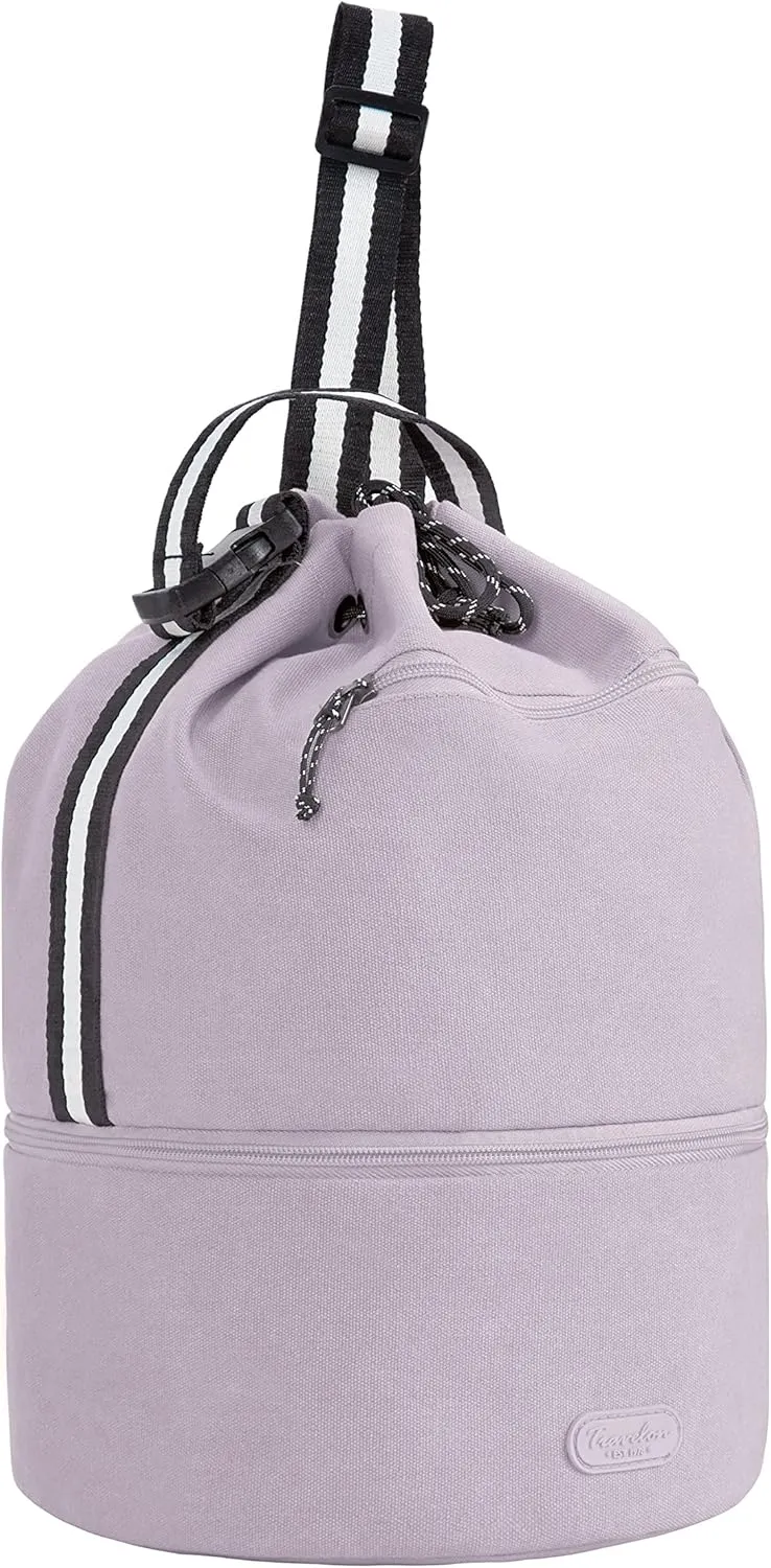 Travelon unisex-adult Coastal Cinch Bag & Cooler, Purple, One Size