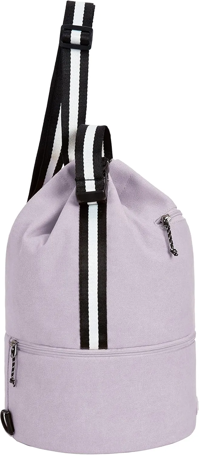 Travelon unisex-adult Coastal Cinch Bag & Cooler, Purple, One Size