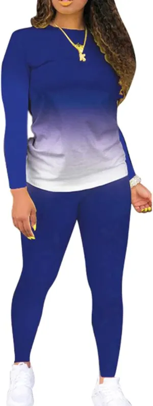 Two Piece Outfits for Women Pants Set Sweatsuit Jogger Sets 2 Piece Outfits Track Suits Lounge Set Long Sleeve