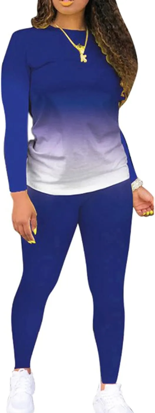 Two Piece Outfits for Women Pants Set Sweatsuit Jogger Sets 2 Piece Outfits Track Suits Lounge Set Long Sleeve