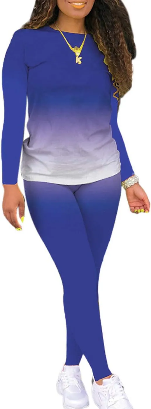 Two Piece Outfits for Women Pants Set Sweatsuit Jogger Sets 2 Piece Outfits Track Suits Lounge Set Long Sleeve
