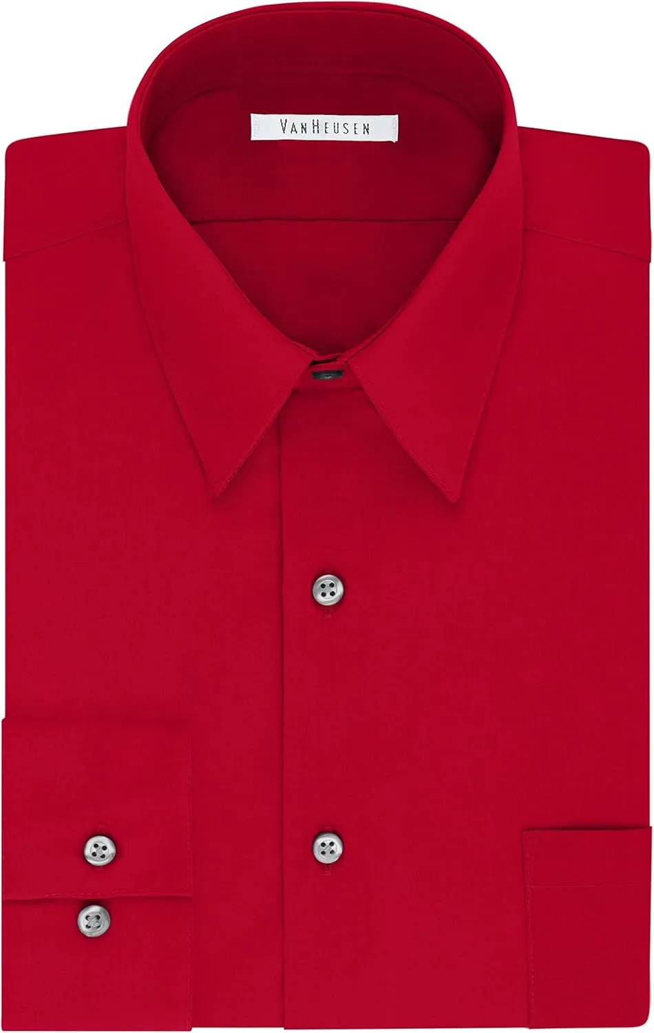 Van Heusen Men's Tall FIT Dress Shirts Poplin