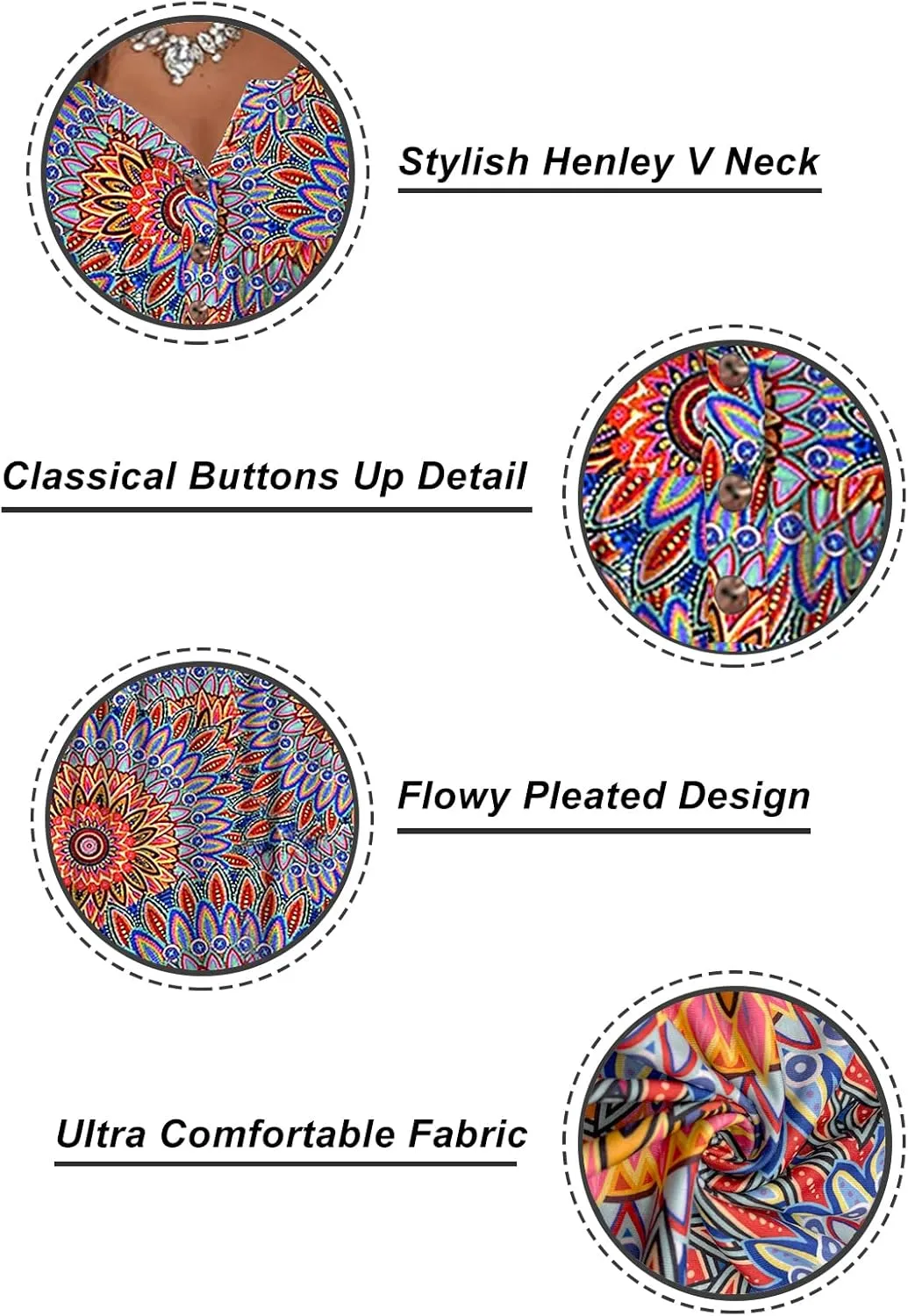 VISLILY Womens-Plus-Size-Tank-Tops Summer Sleeveless Henley Shirts Buttons Up Tunics Flowy Pleated Blouses