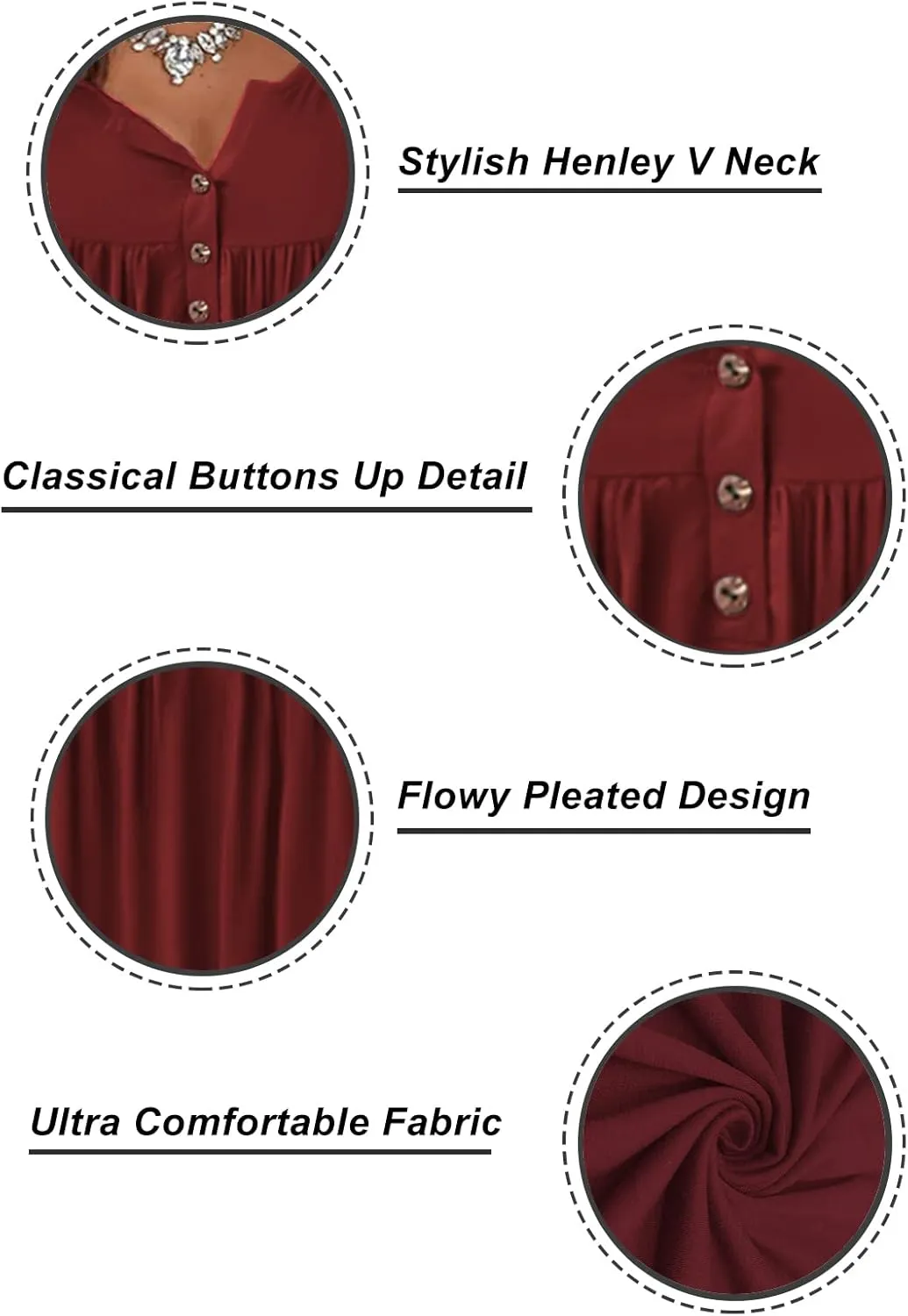 VISLILY Womens-Plus-Size-Tank-Tops Summer Sleeveless Henley Shirts Buttons Up Tunics Flowy Pleated Blouses
