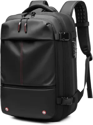 Voyagevac Backpack, Vacpack Backpack with Vacuum,Capacity Expandable Bag with Vacuum Compression Waterproof Pack for Travel (Black)