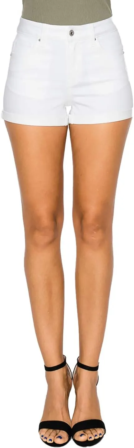 WAX JEAN Butt I Love You REPREVE High Waisted Sustainable Denim Shorts