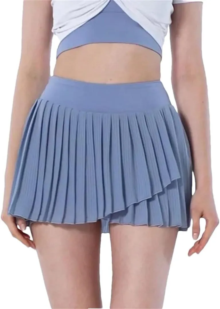 Women Outdoor Tennis Skirt Golf Sports Gym Workout Shorts High Waist Fitness Running Dancing Skort