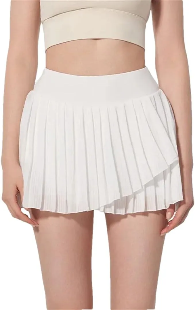 Women Outdoor Tennis Skirt Golf Sports Gym Workout Shorts High Waist Fitness Running Dancing Skort