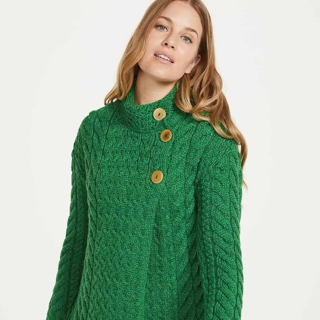 Women's 3 Button Merino Wool Cardigan