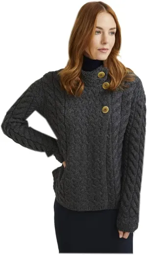 Women's 3 Button Merino Wool Cardigan