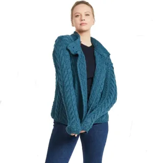 Women's 3 Button Merino Wool Cardigan