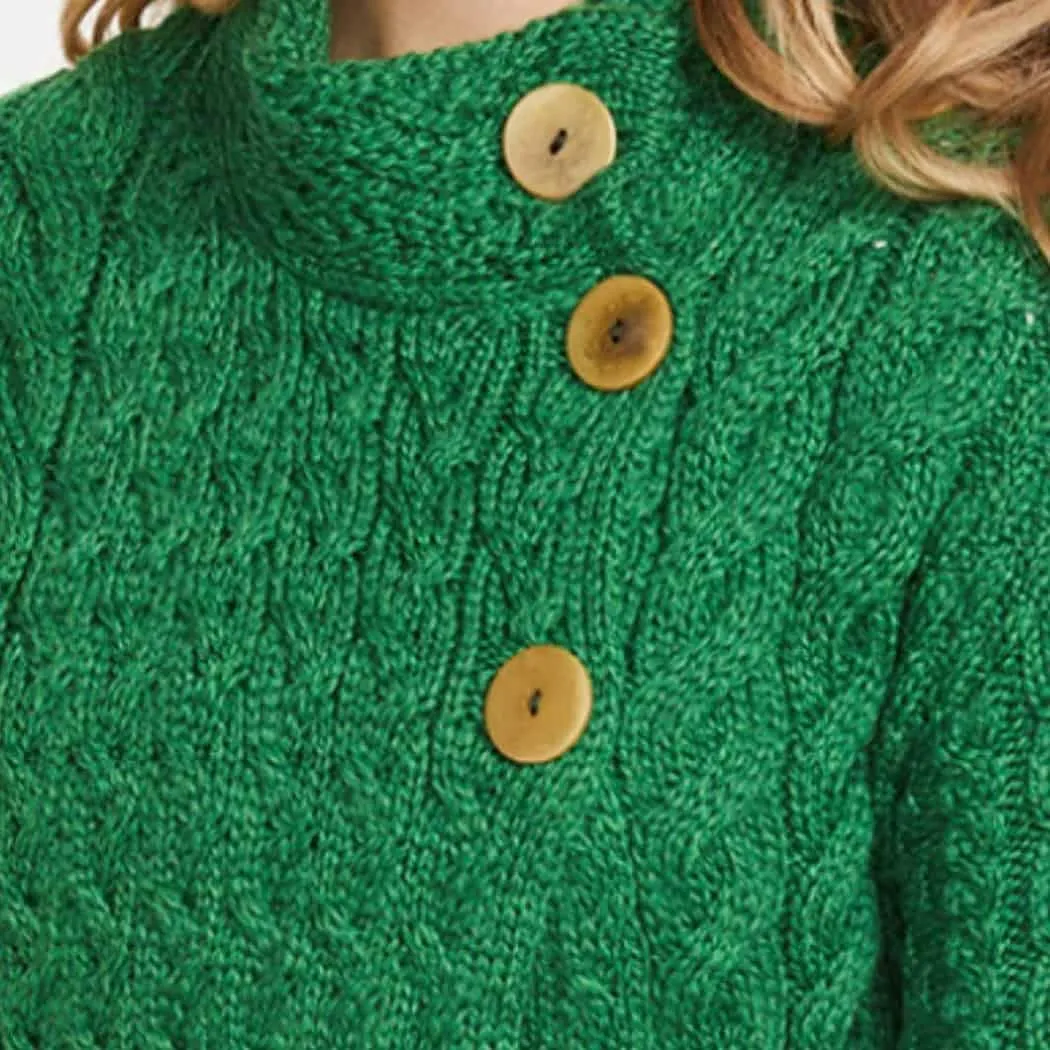 Women's 3 Button Merino Wool Cardigan