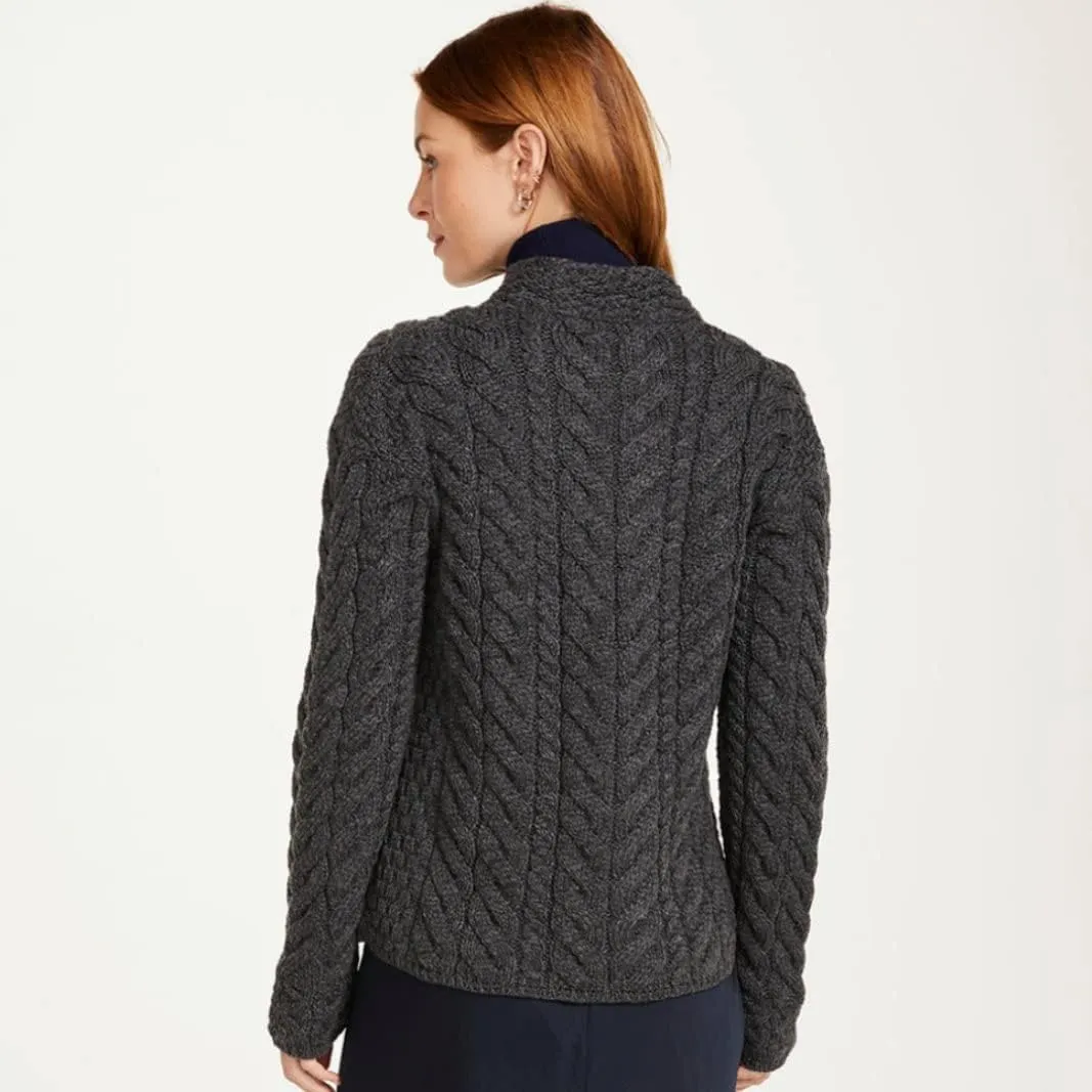 Women's 3 Button Merino Wool Cardigan