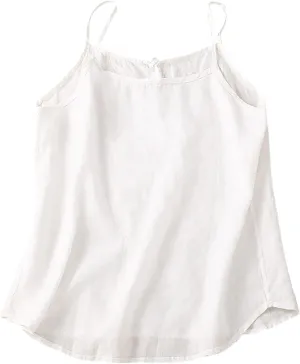 Womens Cotton Linen Tank Tops Spaghetti Strap Sleeveless Cami Shirts Summer Casual Loose Fit Solid Color Camisole