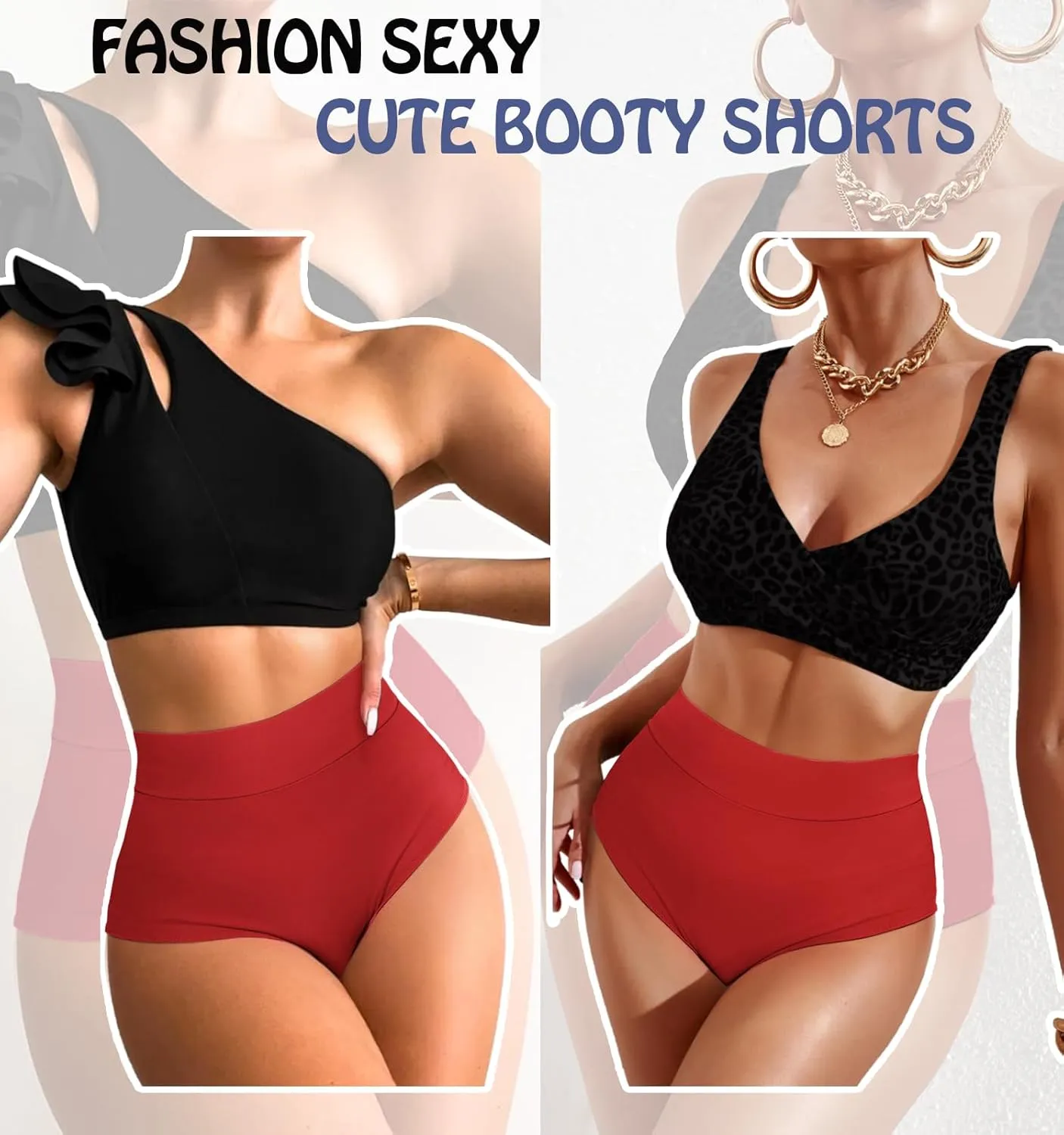 Women's High Waist Yoga Booty Shorts V Back Scrunch Gym Workout Spandex Dance Hot Pants Butt Lifting Rave Bottoms