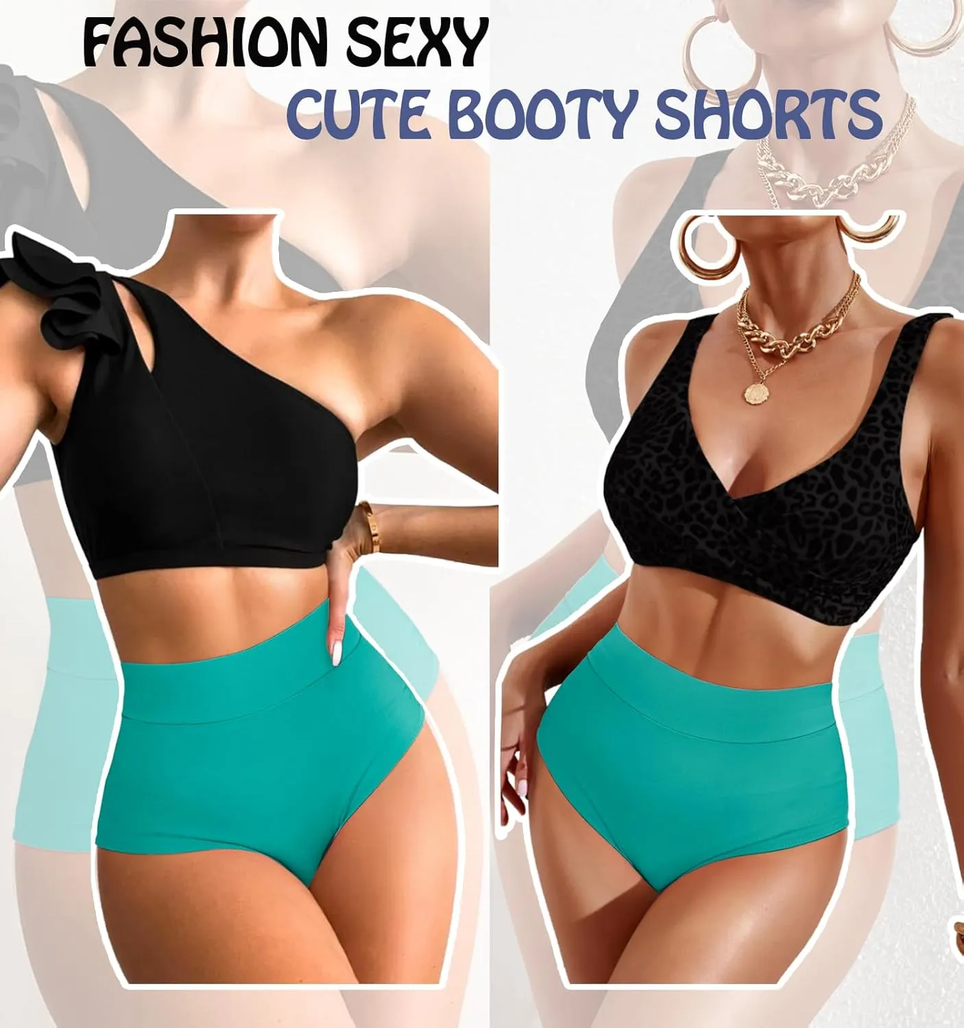 Women's High Waist Yoga Booty Shorts V Back Scrunch Gym Workout Spandex Dance Hot Pants Butt Lifting Rave Bottoms