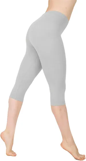 Womens Pants Women's Capri Yoga Pants with Pockets Essential High Waisted Legging for Workout Gym Yoga Pants, Large