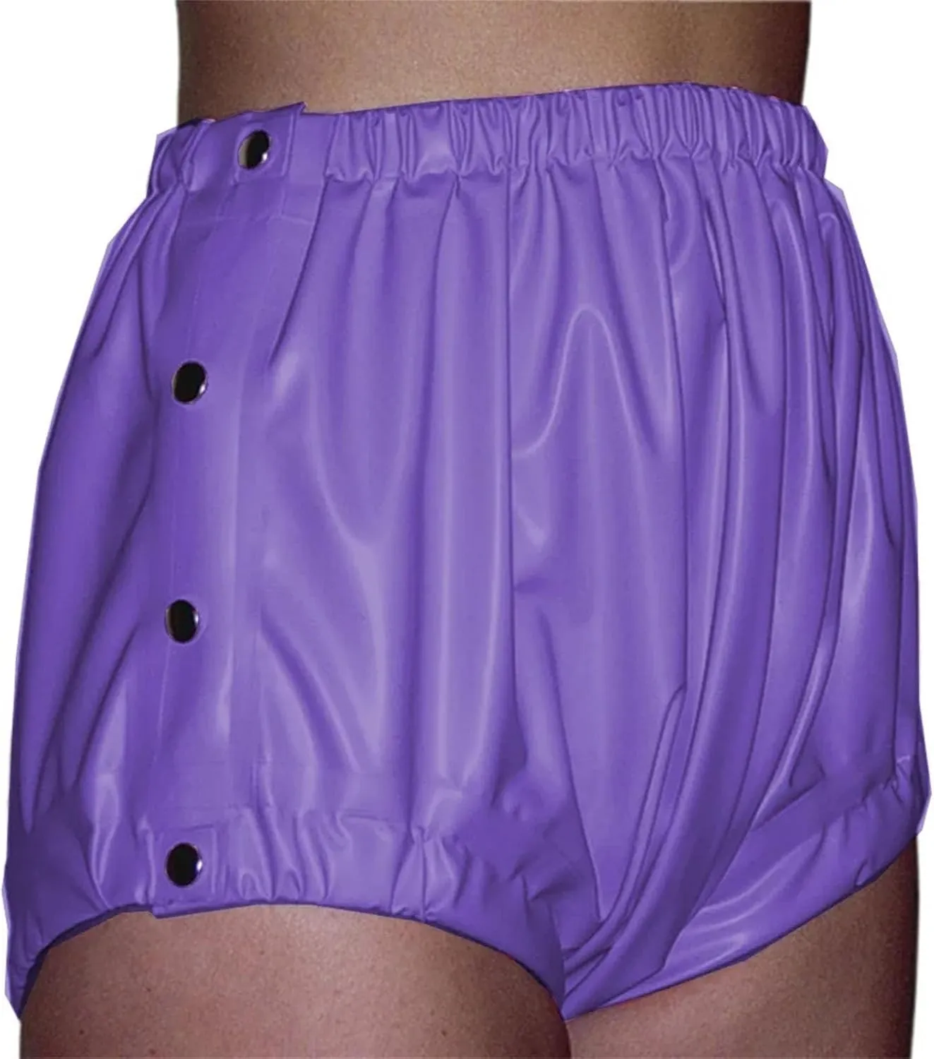 Womens Side-Slit Faux Leather Hot Pants Bodycon Silhouette with Mesh Inserts Night Out Essential