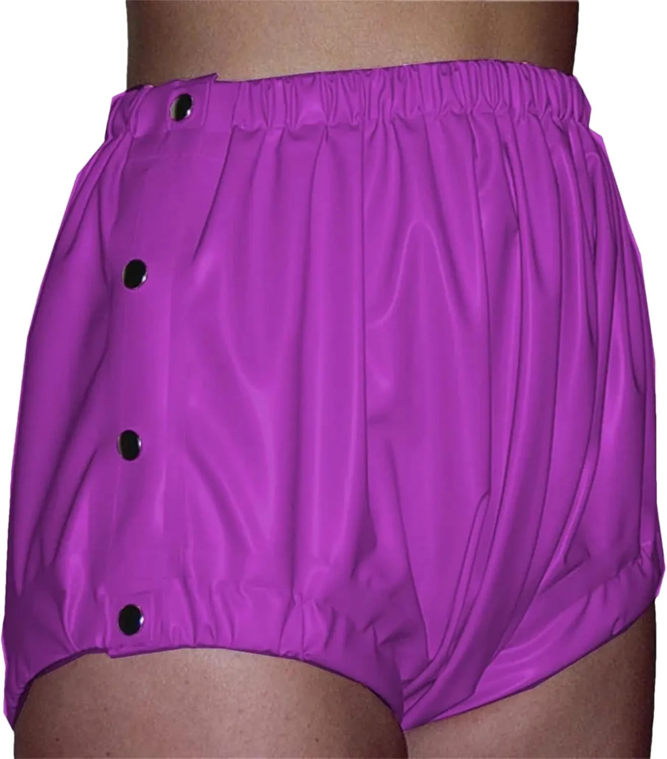 Womens Side-Slit Faux Leather Hot Pants Bodycon Silhouette with Mesh Inserts Night Out Essential