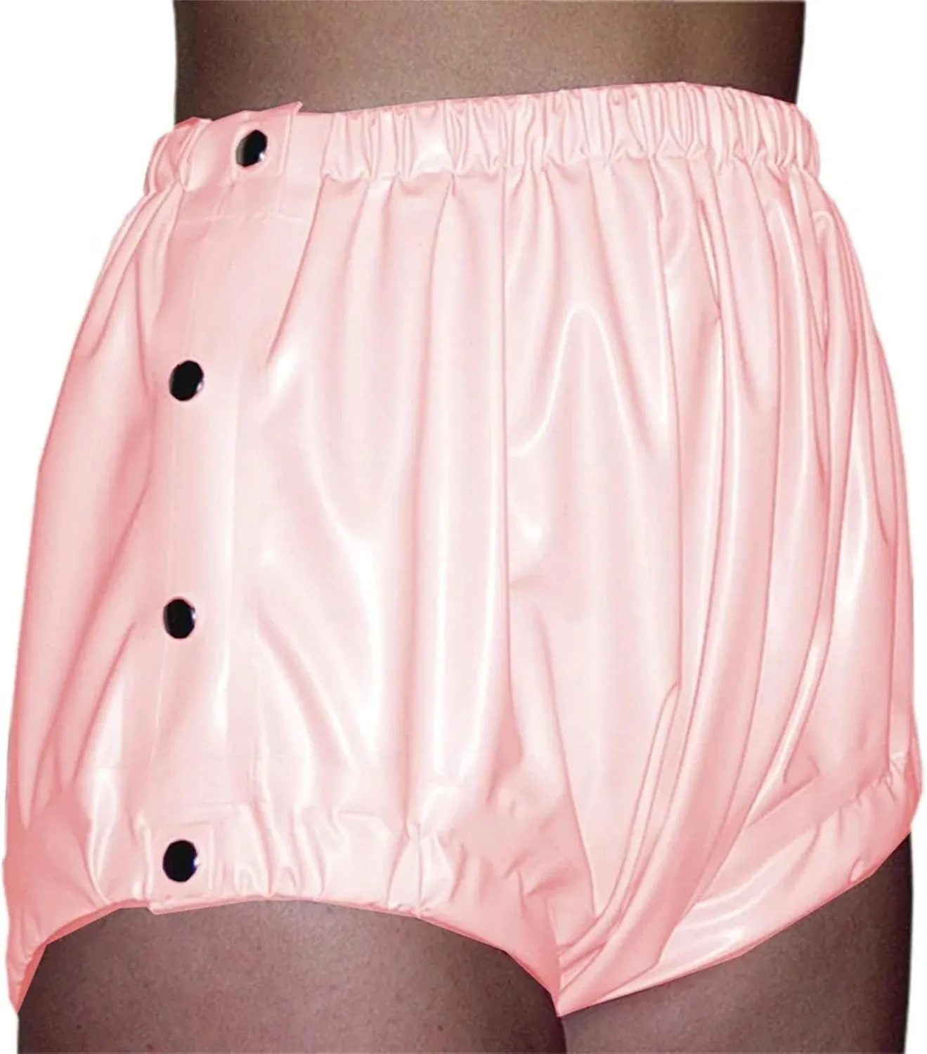 Womens Side-Slit Faux Leather Hot Pants Bodycon Silhouette with Mesh Inserts Night Out Essential
