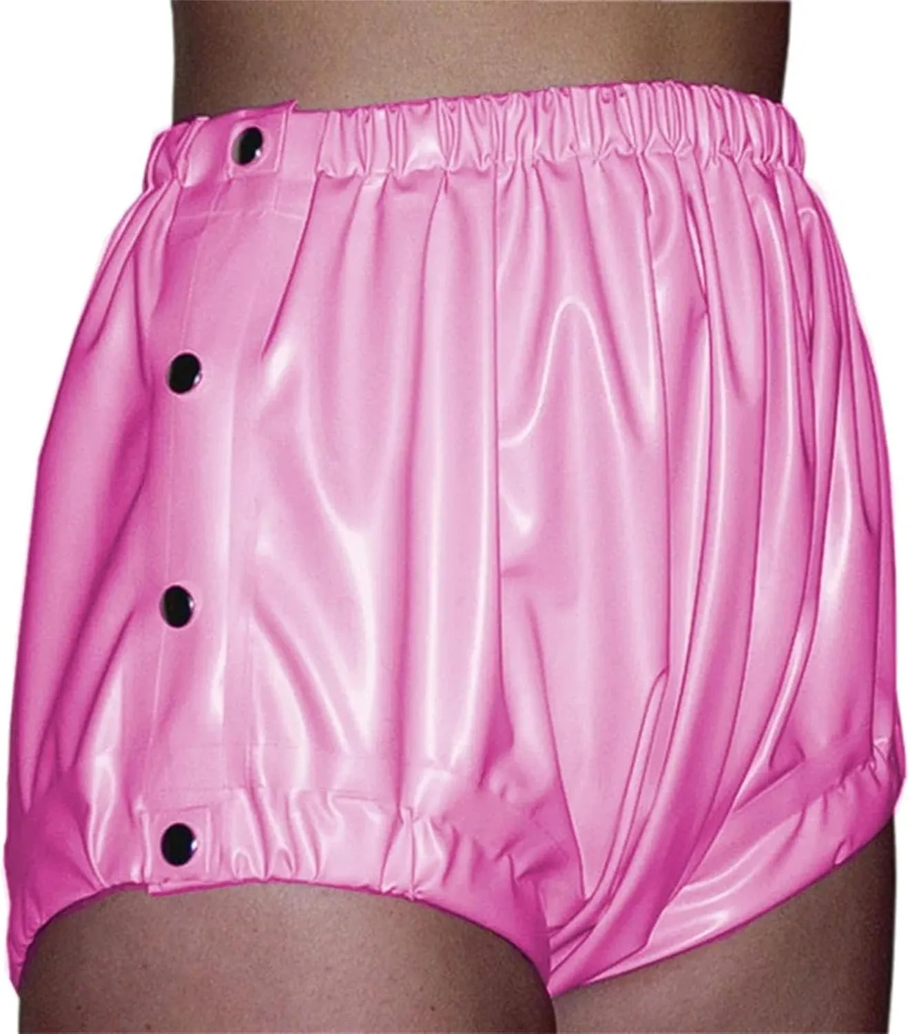 Womens Side-Slit Faux Leather Hot Pants Bodycon Silhouette with Mesh Inserts Night Out Essential