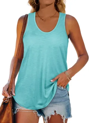 Womens Tank Tops Racerback Loose Shirts for Women Summer